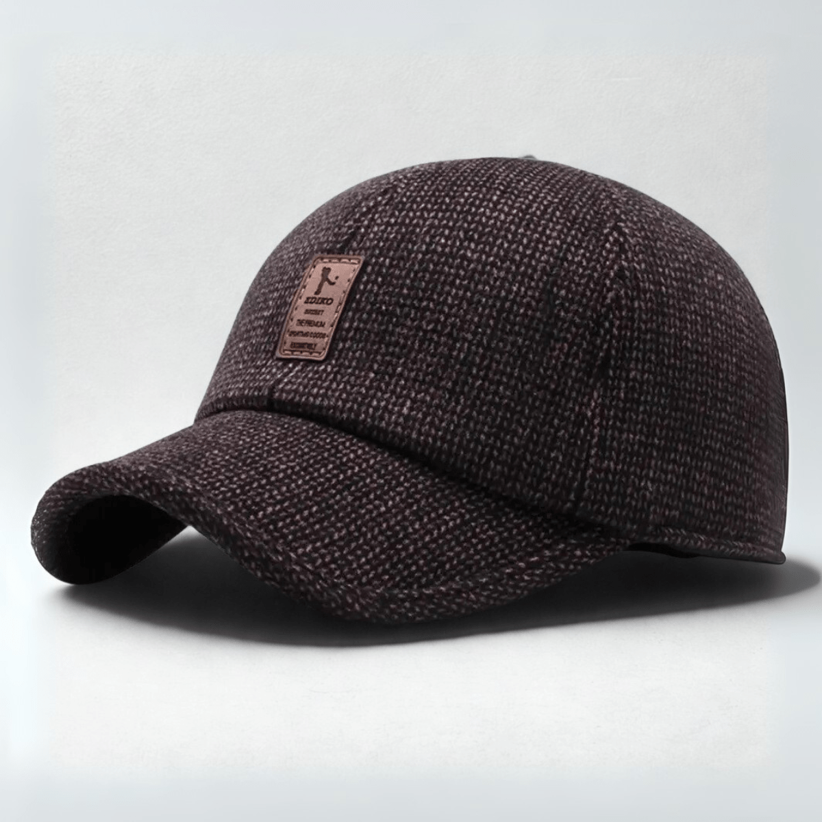 Casquette Baseball Laine Homme Marron