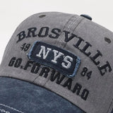 Casquette Baseball Vintage pour Homme Blue