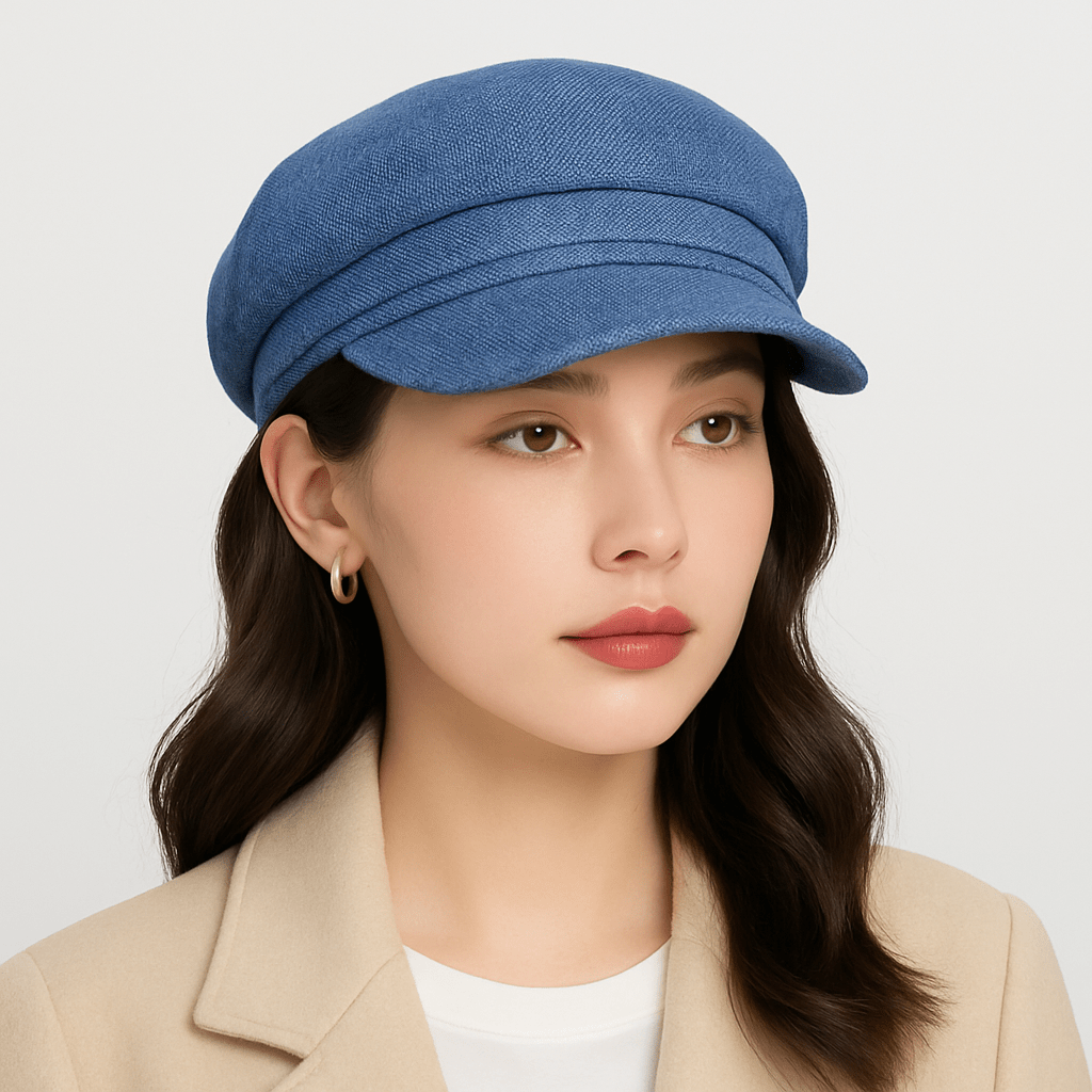 Casquette Béret Femme Été Bleu
