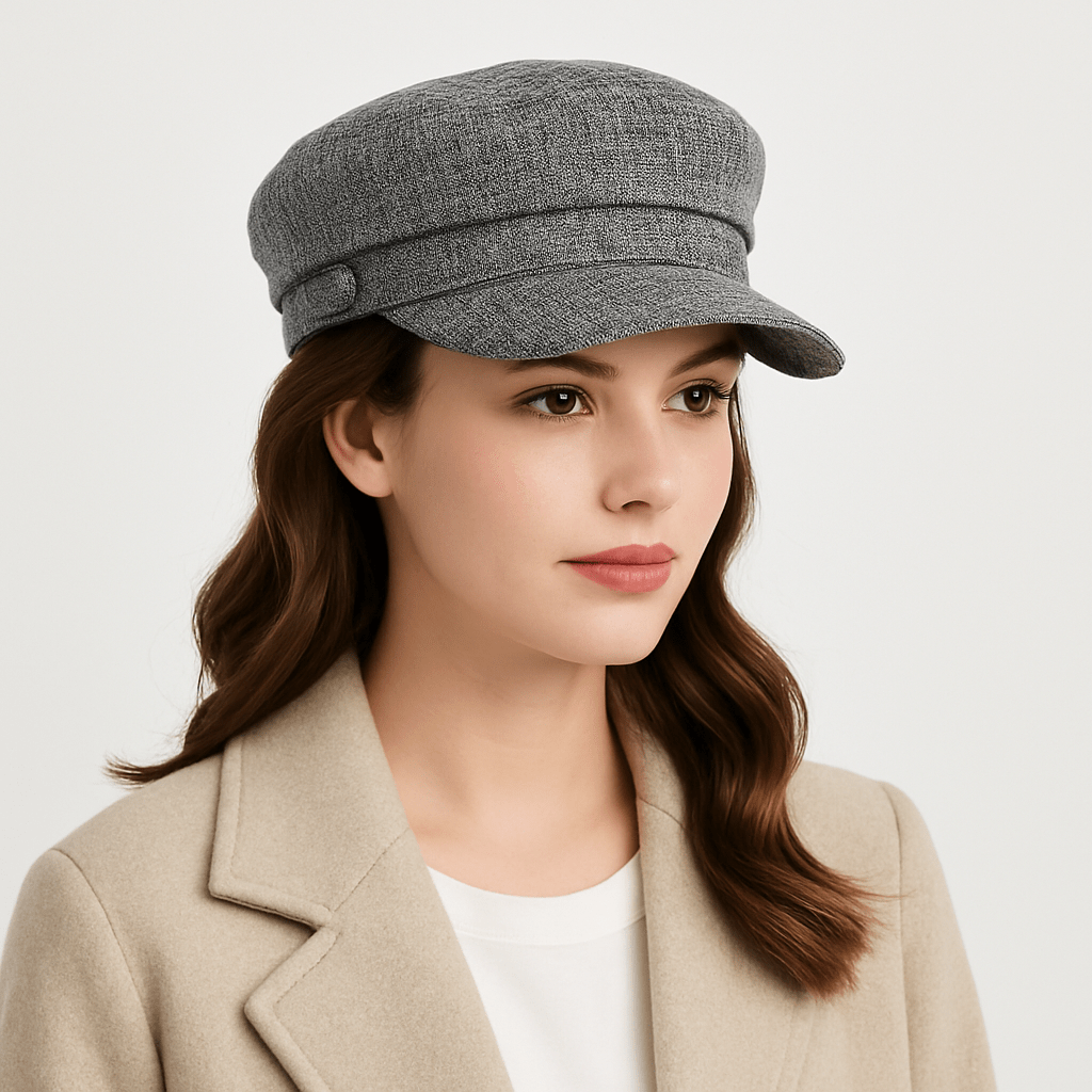 Casquette Béret Femme Été Gris