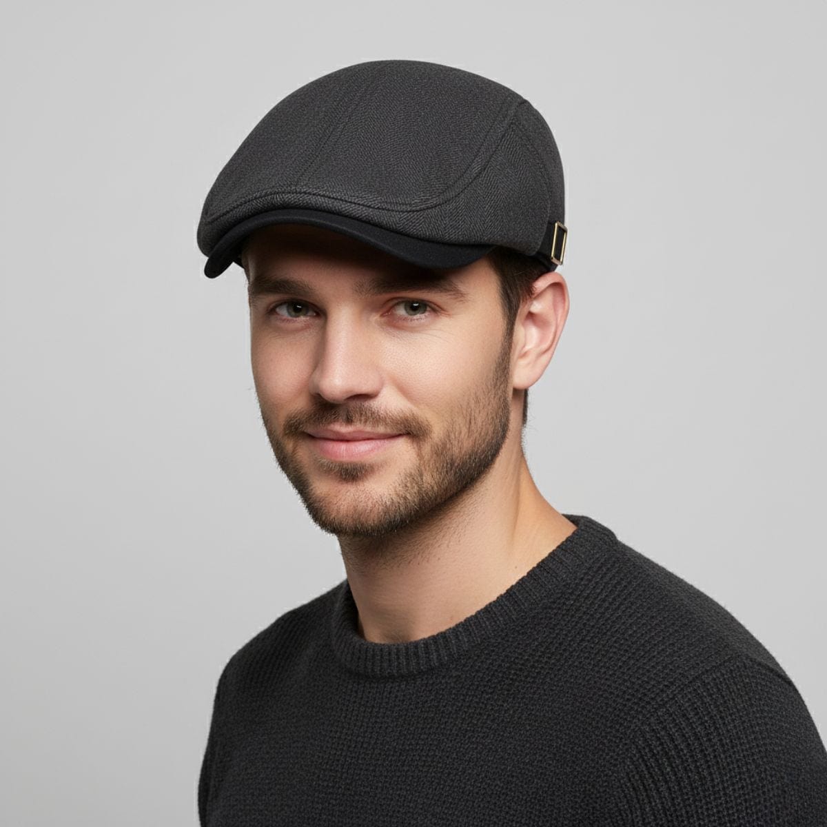 Casquette Beret Hiver Homme Noir Noir