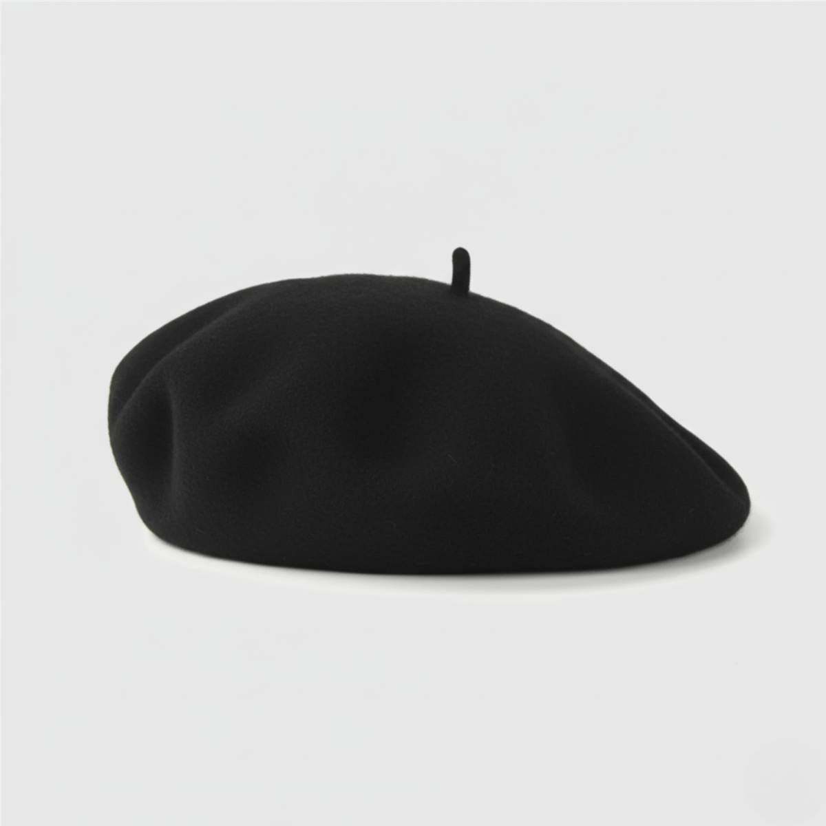 Casquette Béret Homme Laine Noir