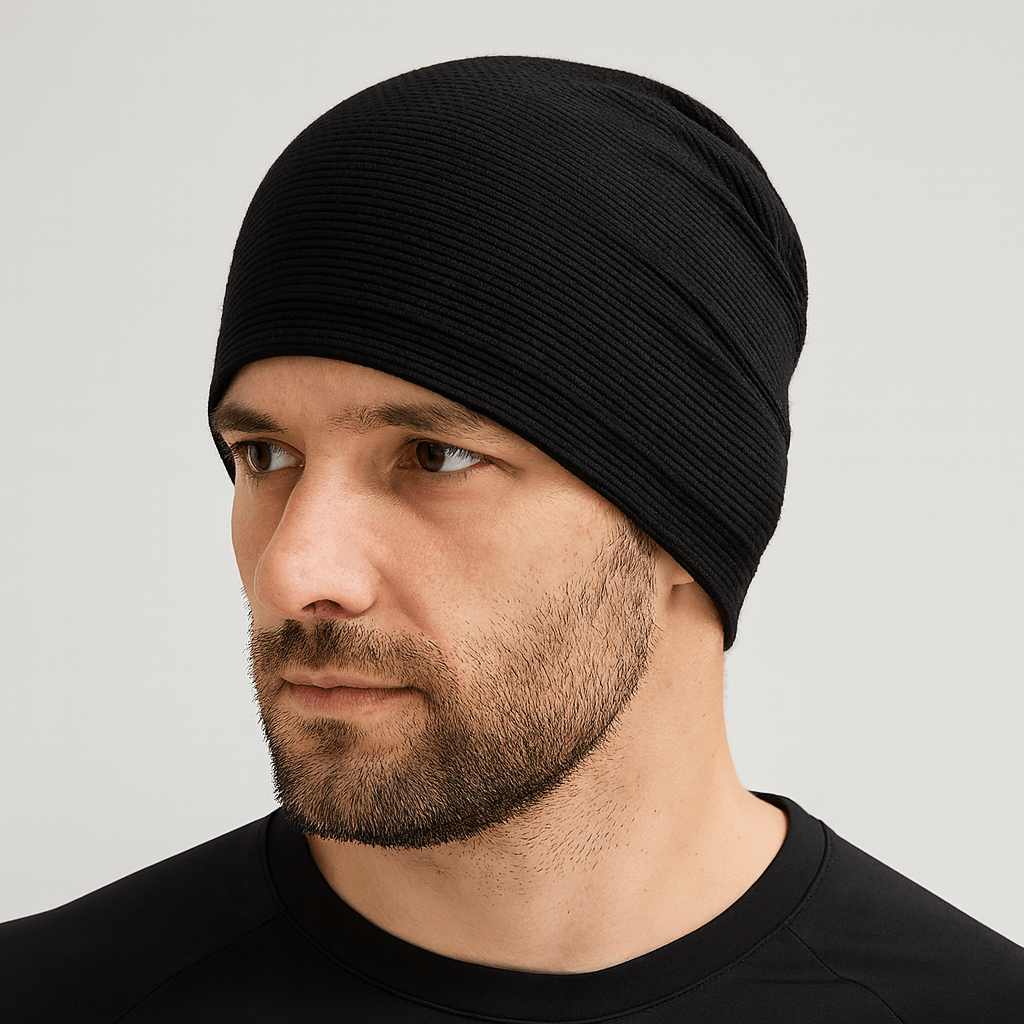 Casquette Bonnet Running Éte Homme Noir