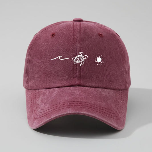 Casquette Élégante Été Femme Bordeau