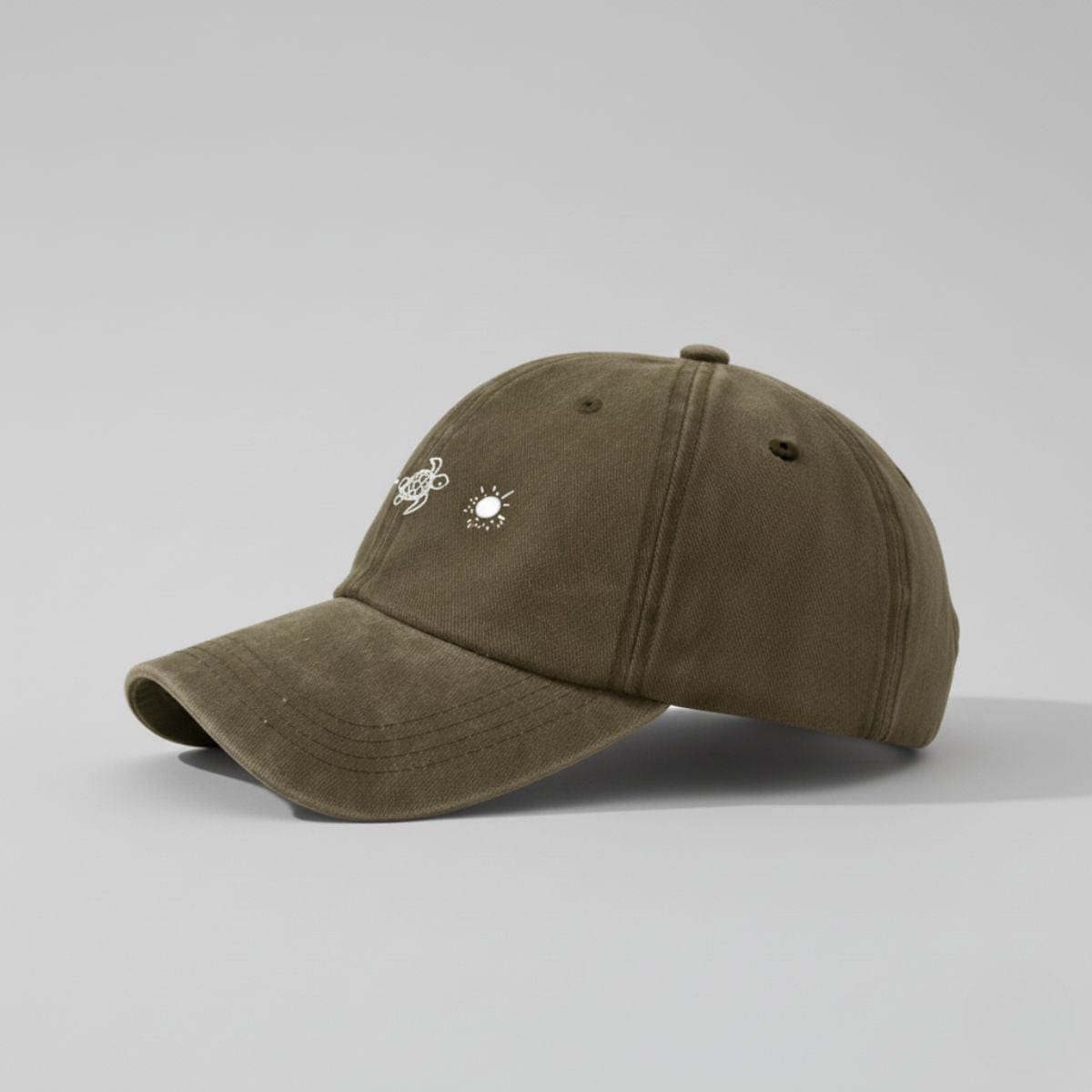 Casquette Élégante Été Femme Kaki