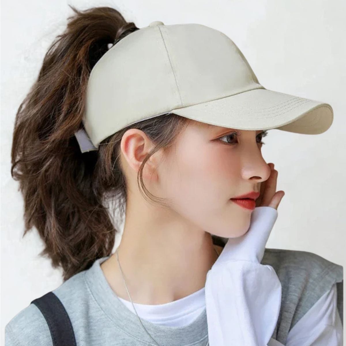 Casquette Femme Éte Running Beige