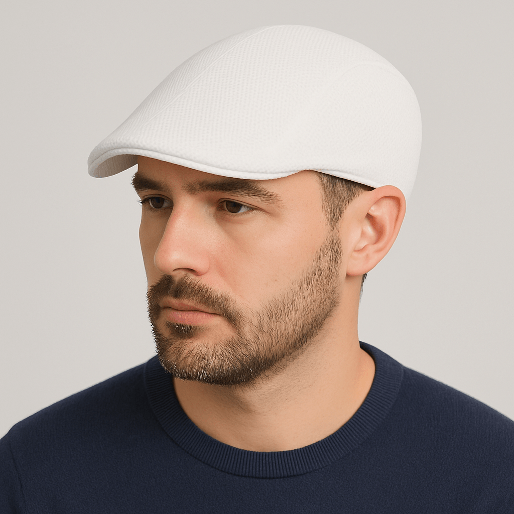 Casquette Plate Blanche Homme Blanc