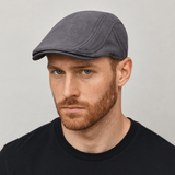 Casquette Plate Grise Homme Gris