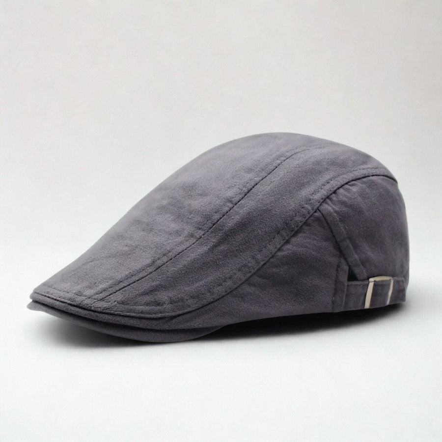 Casquette Plate Grise Homme Gris