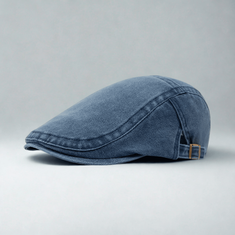 Casquette Plate Homme Bleu Marine Bleu Marine