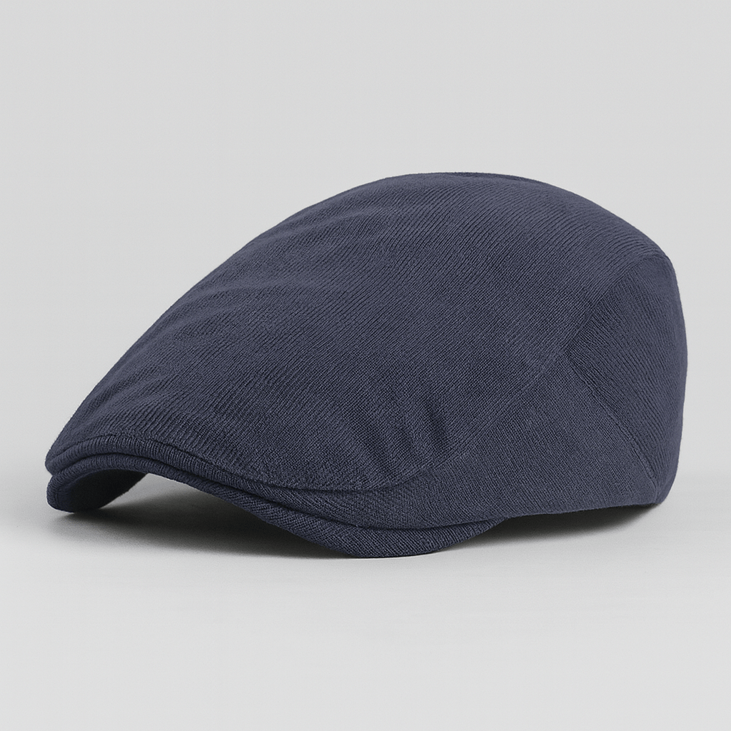Casquette Plate Homme Hiver Bleu Marine