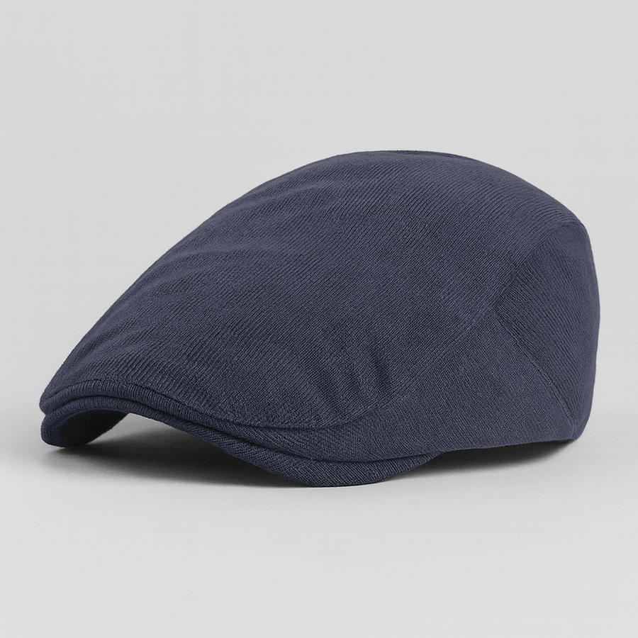 Casquette Plate Homme Hiver Bleu Marine