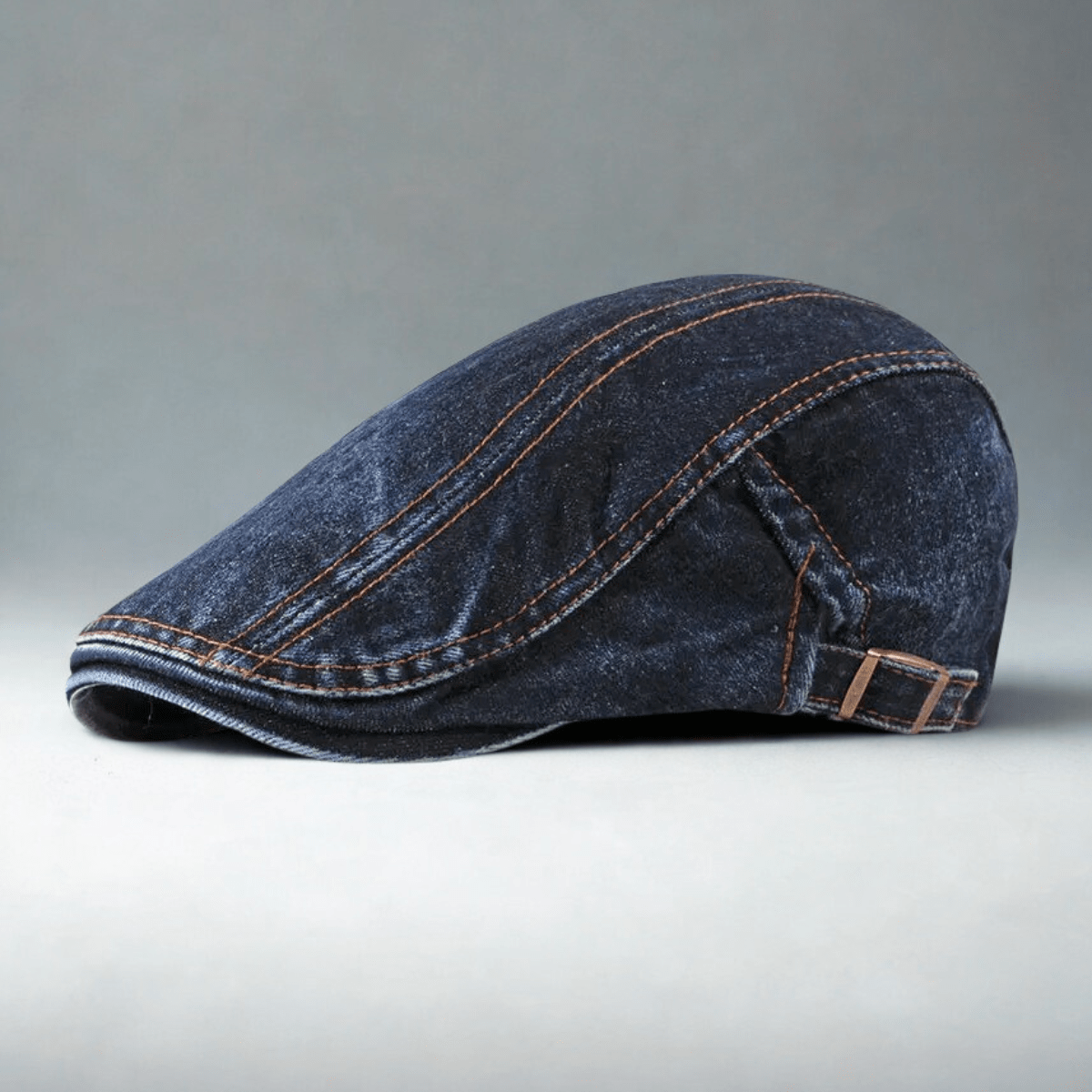 Casquette Plate Homme Jean Bleu Marine