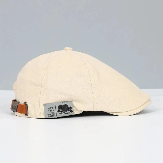 Casquette Plate Homme Moderne Beige