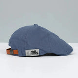 Casquette Plate Homme Moderne Bleu