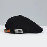 Casquette Plate Homme Moderne Noir