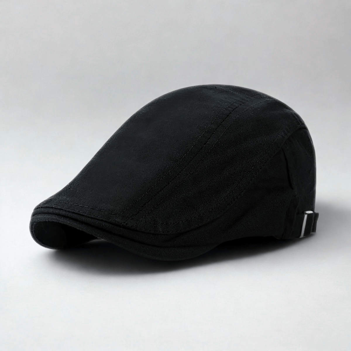 Casquette Plate Homme Noir