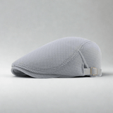 Casquette Plate Homme Tendance Vintage Gris Clair