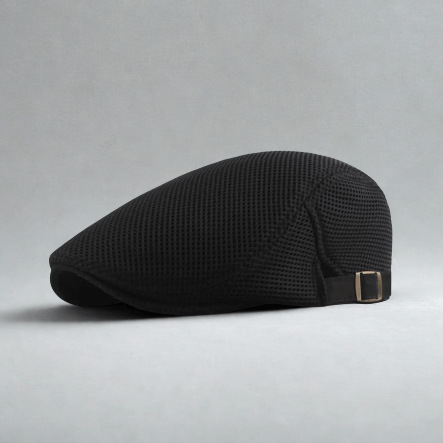 Casquette Plate Homme Tendance Vintage Noir