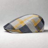 Casquette Plate Homme Vintage Jaune
