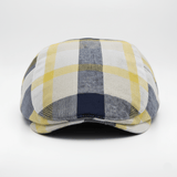 Casquette Plate Homme Vintage Jaune