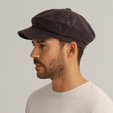 Casquette Plate Velours Homme Gris