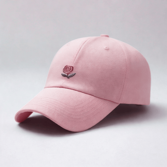 Casquette Rose Fleur Homme Rose