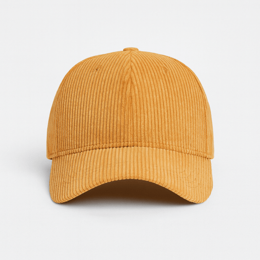 Casquette Velour Cotelé Femme Camel