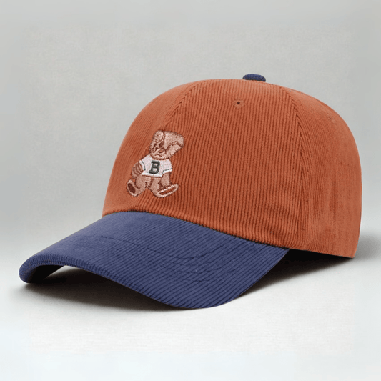 Casquette Velours Côtelé Homme Rouge Bleu