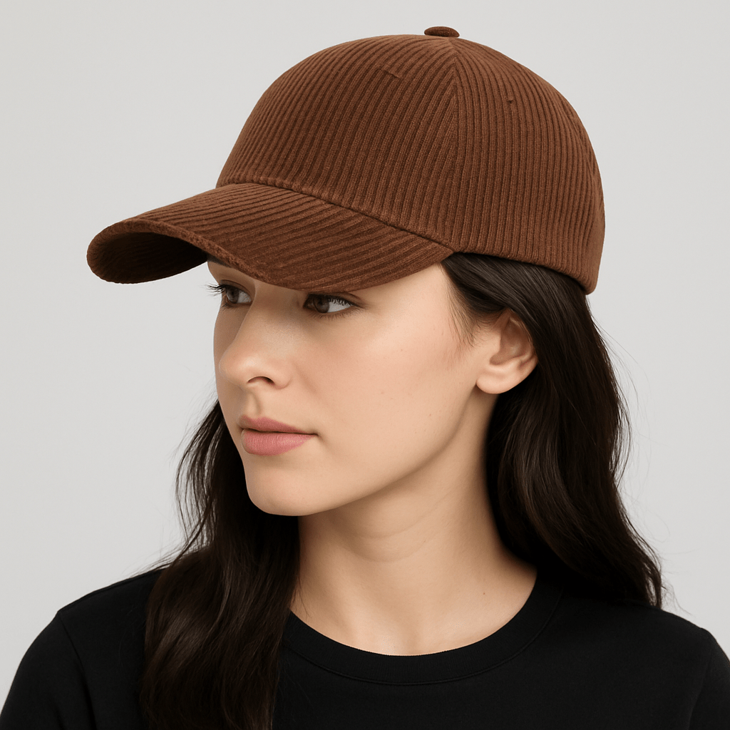 Casquette Velours Marron Femme Marron
