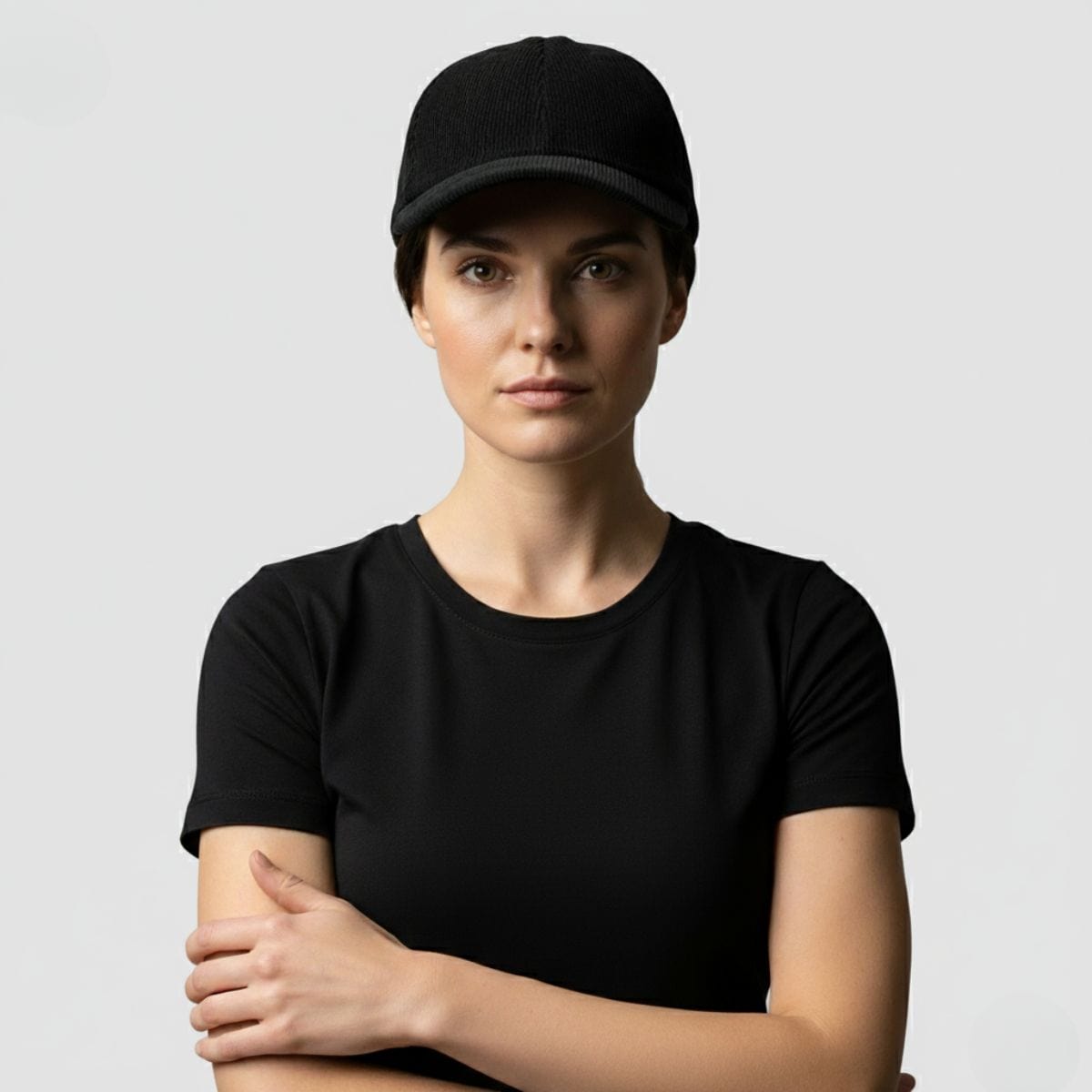 Casquette Velours Noir Femme Noir