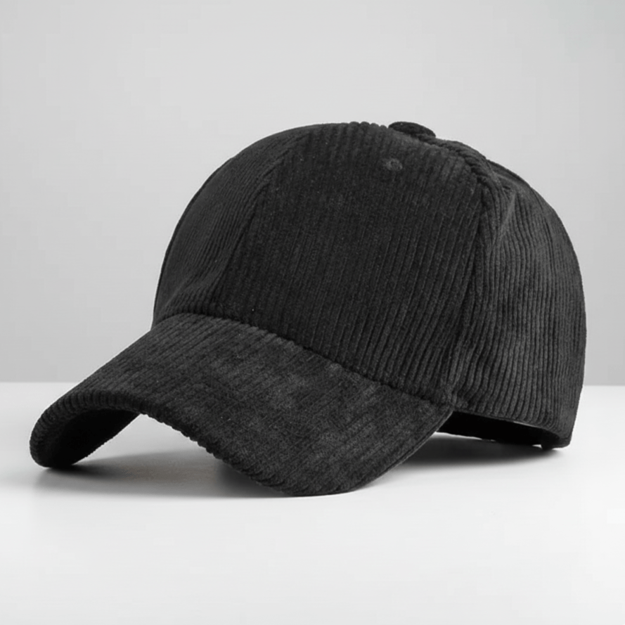 Casquette Velours Noir Homme Noir