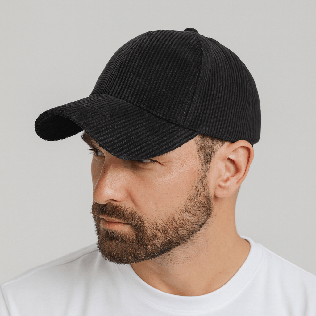 Casquette Velours Noir Homme Noir