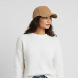 Casquette Velours Camel Femme