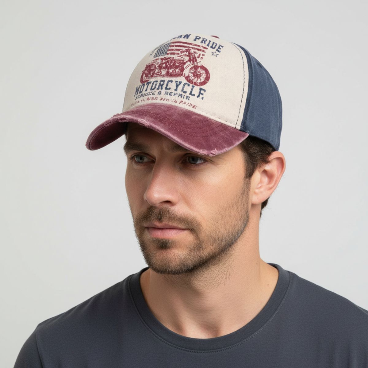 Casquette Moto Vintage
